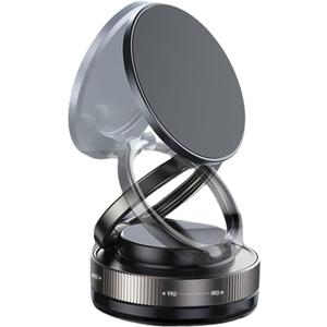 2025 Upgraded Vacuum Magnetic Car Phone Holder for Magsafe with N56 Grade Magnets, 360 Rotatable and 180 Flippable Car Phone Mount, Cell Phone Holders for Car & All Smartphones (Black)