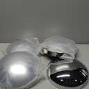 LOSTAR 4PCS for Dome Semi Truck Rear Wheel Covers Metal 8" Dome Style Hub Caps