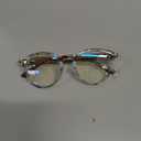 2SeeLife Large Round TR-90 Reading Glasses for Men & Women Medium-Large Fit, Durable, Spring Hinges, Blue Light Readers, Aqua Blue, +1.25