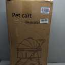 4 Wheels Pet Stroller 4 in 1 Pet Stroller with Detachable Carrier for Small & Medium Dogs Cats up to 55 lbs Easy-Folding Travel Dog Wagon with Car Seat Breathable Mesh (Green)