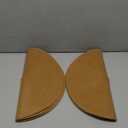 Floroom 15 Inch Round Braided Placemats Set of 6, Washable Heat Resistant Cotton Polyester Circle Place Mats for Kitchen Dining Table - Brown