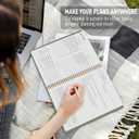 2 x 2026-2027 Monthly Planner, Calender Planner from Jan 2026- Jun 2027, 18 Months for Planning with Habit Tracker, To-Do List, Goals,Summary ,7.5" x 10", Spiral Bindding for Personal Organizer and Office Supplies (Green)