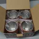 Amrules Moscow Mule Mugs Set of 4, 16 OZ Hammered Copper Cups with 304 Stainless Steel Lining and Gold Brass Handles, for Cold Drinks, Beer, Wine, Bars, Parties