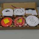 Kidde Smoke and Carbon Monoxide Detector, Hardwired with AA Battery Backup, Voice Alerts, Interconnectable, LED Status Lights, 85 dB Alarm, 5-inches, 30CUAR-V, 3 Pack, Manufacture Date: August 15, 2025