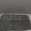 OLANLY Bathroom Rugs 24x16, Extra Soft Absorbent Chenille Bath Rugs, Rubber Backing Quick Dry, Machine Washable Bath Mats for Bathroom Floor, Tub and Shower, Home Decor Accessories, Grey