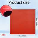 2 PCS 20" x 20" Insulated Rubber Mat 1000V – Electrical Safety Mat High Voltage Insulation Pad, Non-Slip Red Rubber Mat for Electrical Work, Industrial & Workshop Use (2)