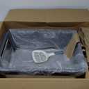 LIHONG Stainless Steel Cat Litter Box, XL Metal with Lid, Cat Litter Pan for Large Cats, Non-Sticky Large Kitty Litter Box, Anti-Leakage, 23.5" X 15.5" X 14" XXL