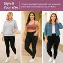 SATINA High Waisted Leggings for Women - Comfortable and Stretchy in Versatile Sizes and Colors (Gray), One Size