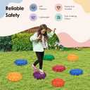 Stepping Stones for Kids - 6Pcs Non-Slip Balance Stepping Stones, Promote Toddler Gross Motor Skills & Coordination, Obstacle Course Toys for Indoor & Outdoor Play, Ideal Gifts for Toddlers