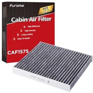 Puroma 1 Pack Cabin Air Filter with Activated Carbon, Replacement for CP157, CF12157, Select Lexus, Mazda, Subaru and Toyota Avalon, Camry, Corolla, Highlander, Prius, RAV4, Sienna, Venza