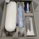 Oral-B iO Deep Clean Rechargeable Electric Powered Toothbrush, Icy Blue with iO Series 3 Limited, 2 Brush Heads and Travel Case - Pressure Sensor to Protect Gums - 3 Cleaning Settings - 2 Minute Timer (1 Count (Pack of 1))