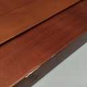 Adesso Floor Lamp with Walnut Tripod Base and White Linen Lampshade  Lamp for Bedroom, Living Room, and House Dcor, 63 x 20 (Brown and Beige)