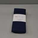 Blue Needles Solid Cloth Napkins Set of 12 Navy Blue 100% Cotton Dinner Napkins 18x18 inches - Soft, Reusable, Absorbent & Washable Linen, Ideal for Wedding Events, Parties & Everyday Use