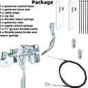 71 inch Go Kart Throttle Cable Kit Fits for Predator 196cc 212cc GX200 GX160 5.5hp 6.5hp Engine Manco ASW Kandi Yerf Dog Go Cart Parts Replaces 8252-1390, with Governor Lever Arm