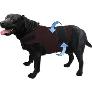 Dog Anxiety Jacket, Skin-Friendly Calming Shirt for Dogs- Dog Coat for Thunder, Fireworks and Separation - Keep Pet Calm Without Medicine & Training, Anti Anxiety Vest for Dogs (Dark Brown, M)