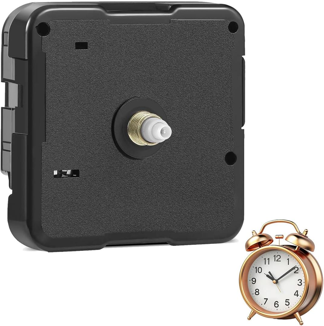 1 Pcs Clock Mechanism,Clock Mechanism Replacement,Quartz Clock Movement Replacement,Clock Parts,Battery Clock Replacement Mechanism,Clock Movement,for DIY Wall Clocks (No Hands Included)