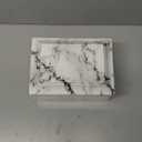 White Marble Cremation Urn, Memorial Urn Vault for Human Ashes, Adult Sized Urn Vault for Ground Burial, Home Memorial and Funeral Cremation Urn