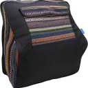 Accordion Backpack, Cotton Fabric, Water Proof, 48-120 Bass, with Adjustable Shoulder Straps, Front Zip Pocket for Accessories, for Travel Performance