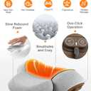 3-in-1 Neck Massager Pillow,Ergonomic Neck Massager with Heating,Traction & Vibration,Hump Corrector for Shoulder Pain Relief, Neck Pillow for Daily Comfort,Women's Day Gifts
