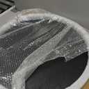 Round Ottoman Table Tray Round-24 - Rustic Wooden Serving Tray for Farmhouse Decorative Oversized Coffee Table Trays Living Room Kitchen Counter Breakfast Black