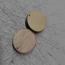 12 Round Wood Ornament Tags, 3" Wooden Circles for Crafts or Storage Bins, Hanging Label with Jute String, Personalized Gift Tag