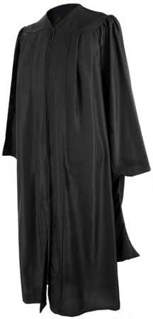 CLERKMANS Unisex Classic Masters Graduation Gown (45 (5'0"-5'2"))