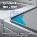 Washer Dryer Countertop 26"x18" Silicone Topper Mat for Front Load Machines | Creates a Laundry Folding Station & Protects from Spills, Scratches & Noise 1 PackGrey