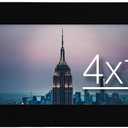 Frame Amo 4x12 Black Modern Picture Frame, 1 inch Border, Acrylic Front, for Wall or Table