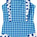 LIZENS Girls One Piece Swimsuit Ruffles Bathing Suit for Kids 2-12T