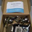 Veise VE017-K Fingerprint Smart Lock with 2 Knobs, App Control, Keyless Entry Front Door Lock Set, Electronic Touchscreen Keypad Deadbolt, Emergency Power Port, Easy Install, Auto-Lock, Satin Nickel