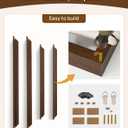 24x36 Wood Frame for Stretched Canvas Art with 1.25" Deep,Walnut