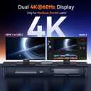 TobenONE 18-in-2 Docking Station Dual Monitor for MacBook Pro/Air M5/M4/M3/M2/M1 Pro/Max, Plug and Play, Mac Docking Station with 4K@60Hz HDMI&USB-C, 150W Adapter, 10Gbps/PD 30W, 7 USB, 2.5G Ethernet