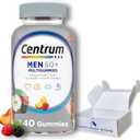 Centrum Silver Men 50 Plus - 140 Multivitamin Gummies (Pack of 1), Energy Support Supplement., Boxed by Fusion Shop Store 05/2026