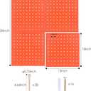 Peg Board For Nerf Guns, Peg Board For Hanging Nerf Guns, Toy Gun Storage, 4 Peg Board 13"x 13" For Nerf Guns, Toy Gun Storage Organizer Compatible with Blasters Nerf (Orange)