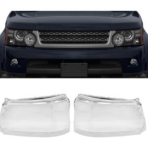 labwork Headlight Lens Cover Lampshade Pair Replacement for Land Rover Sport 2010-2013 Left+Right Side (Passenger and Driver Side)