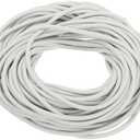 PATIKIL 49Ft Backer Rod 1/4" EPDM Rubber Caulk Saver Concrete Expansion Joint Concrete Expansion Filler Weather Strip Seal for Gaps and Joints, White