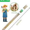 3ft Natural Bamboo Plant Stakes for Tomatoes, Beans, Flowers, Potted, Climbing Plants 30pcs