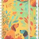 2026 Weekly and Monthly Planner - 2026 Hardcover Calendar Planner, Jan. 2026 - Dec. 2026, Daily Agenda Book with Tabs, Twin-Wire Binding, Back Pocket, School Teacher Student Supplies, A5(6.3" x 8.5") (Dog)