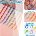 4 x 37 Pcs Yarn Needle Set, Yarn Darning Tapestry Needle Big Eye Blunt Sewing Needles Large-Eye Bent Tip Knitting Stringing Embroidery Needles for Tapestry Weaving Quilting Beading Crochet Projects