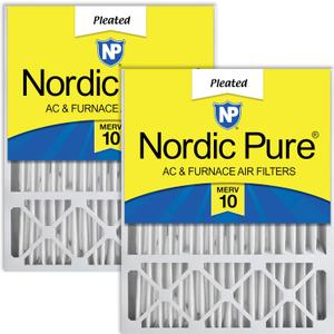 Nordic Pure 20x25x5 (19_7/8 x 24_7/8 x 4_3/8) Honeywell/Lennox Replacement MERV 10 Air Filters 2 Pack