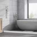 2021 Collapsible Threshold Water Dam -Bathroom Water Stopper Flood Silicone Shower Barrier Dry And Wet Separation Collapsible Shower Threshold (72 Inch)