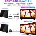 2024 Upgraded TV Antenna Up 1000+ Miles, Antenna Tv Digital HD Indoor Outdoor Digital Antenna for All TVs Support 4K 1080P HD Powerful TV Antenna with Amplifier Signal Booster & Thick Coax Cable