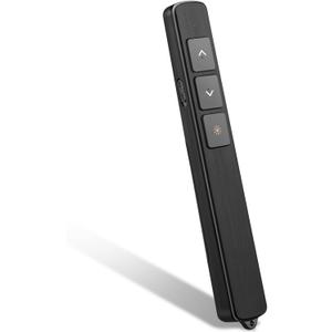Kinizuxi Presentation Clicker for PowerPoint Remote with Lanyard,100M Wireless Presenter Remote PPT PowerPoint Clicker,2.4GHz Presentation Pointer Slide Advancer for Mac Computer Laptop (Ipcs Black)