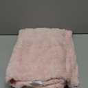 Yurhap Fleece Baby Blanket Heart Checkered Blanket, Ultra Soft Cozy Baby Blankets for Girls Boys, Fluffy Infant Toddler Newborn Receiving Blankets for Crib Stroller 30”×40” (Light Pink)