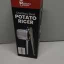 Mindful Design Large 15oz Potato Ricer, Heavy Duty Stainless Steel Potato Masher and Ricer Kitchen Tool, Press and Mash Kitchen Gadget For Perfect Mashed Potatoes Every time