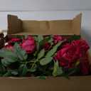 80 Pcs Roses Artificial Flowers,Silk Hot Pink Rose Artificial Flowers,Fake Pink Roses Petals Long Stem Roses for Wedding Bouquet Home Party Decor