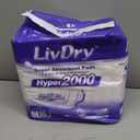 LivDry High Absorbency Pad Insert for Incontinence Briefs and Adult Diapers, Women and Men, Hyper 2000 (20 Count)