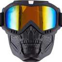 SZYDD Motorcycle Goggles Detachable Face, Dirt Bike Goggle Anti-Scratch for Eyewear for Men Women PC