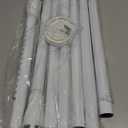 White Tension Curtian Rod No Drill, 42 To 115 Inch Adjustable Heavy Duty Black Shower Curtain Rod For Windows Bathroom Closet