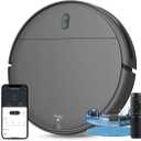 MAMNV Robot Vacuum and Mop Combo, Robot Vacuum Cleaner Mopping 2 in 1 with Wi-Fi/Voice/App, Schedule, Strong Suction, Slim Self-Charging Robotic Vacuum,Ideal for Pet Hair, Carpet, Hard Floor